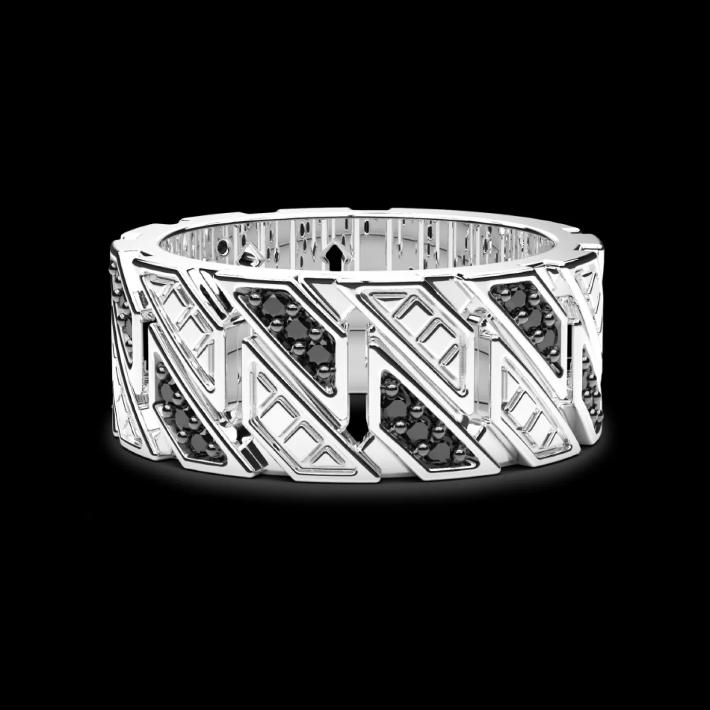 Zancan Gioielli Anello A Fascia Zancan In Argento Con Pietre.> Anelli
