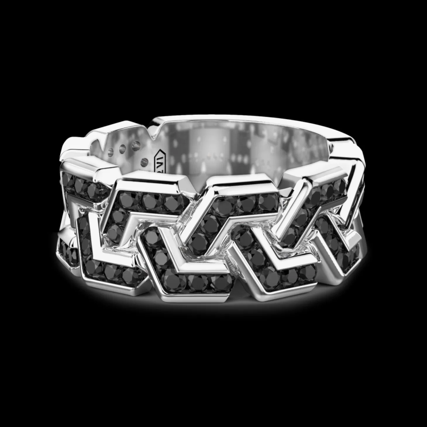 Zancan Gioielli Anello A Fascia Zancan In Argento Con Pietre.> Anelli