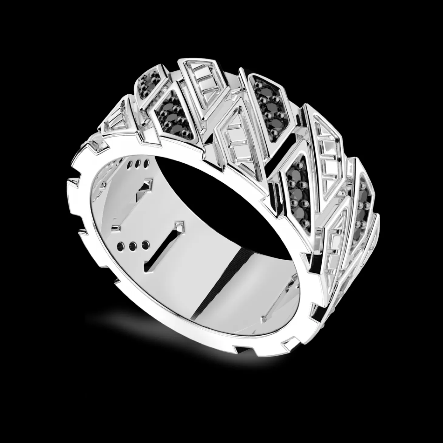 Zancan Gioielli Anello A Fascia Zancan In Argento Con Pietre.> Anelli