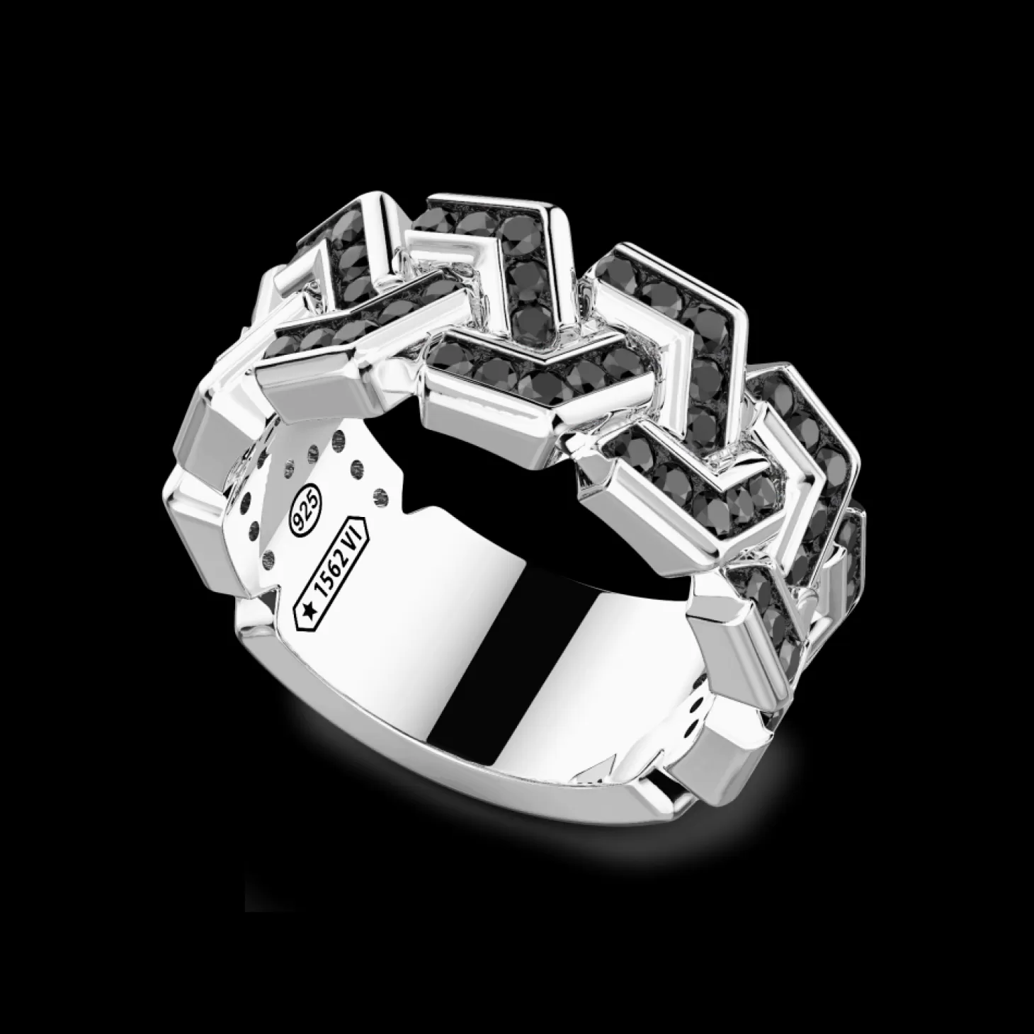 Zancan Gioielli Anello A Fascia Zancan In Argento Con Pietre.> Anelli