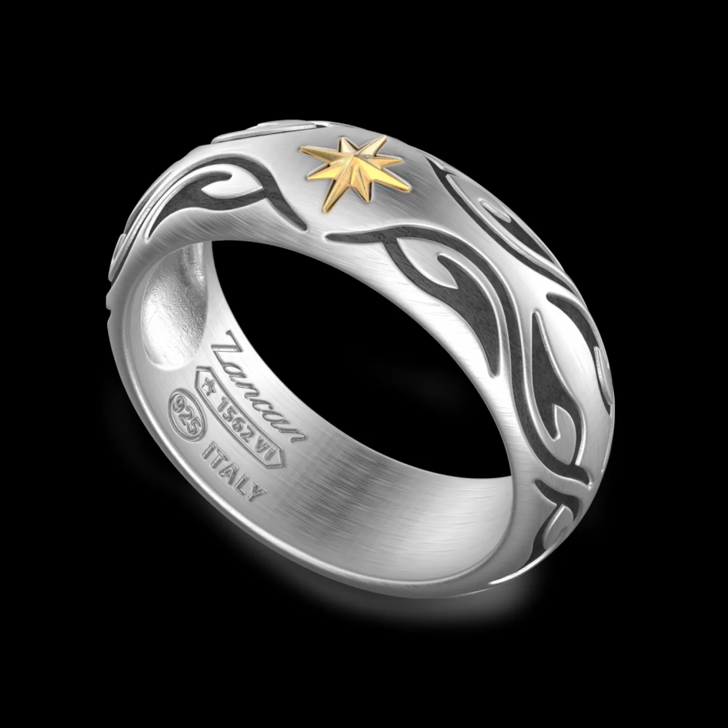 Zancan Gioielli Anello A Fede Zancan Tribale In Argento.> Anelli