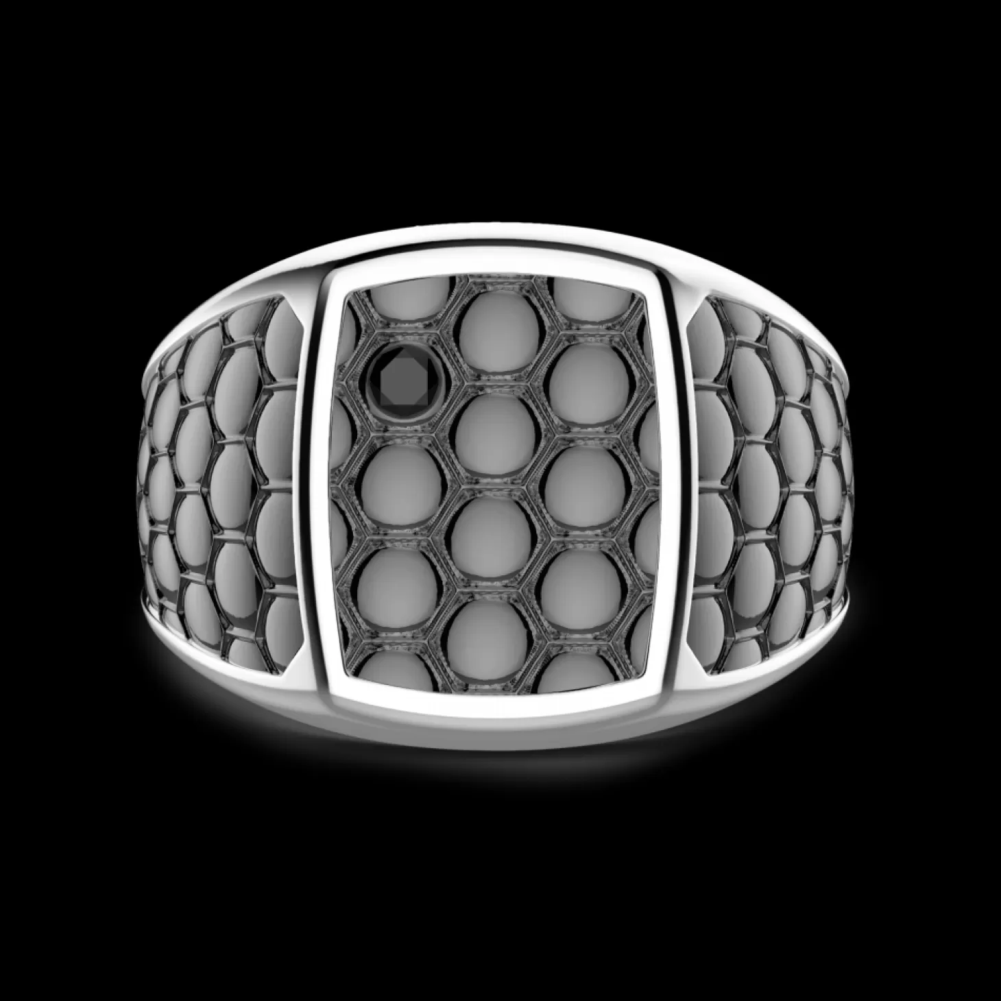 Zancan Gioielli Anello Chevalier Zancan In Argento Brunito.> Anelli