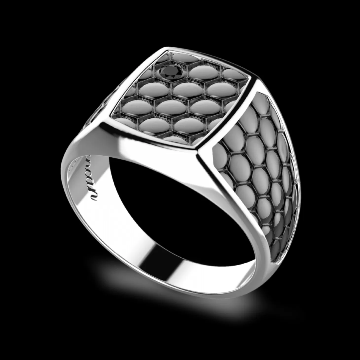 Zancan Gioielli Anello Chevalier Zancan In Argento Brunito.> Anelli