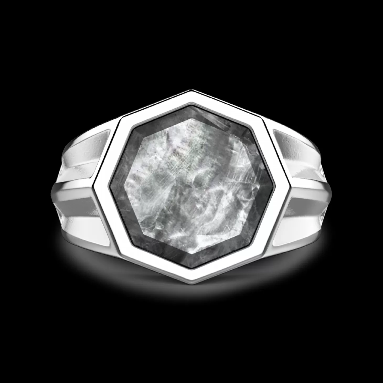Zancan Gioielli Anello Chevalier Zancan In Argento Con Madreperla.> Anelli