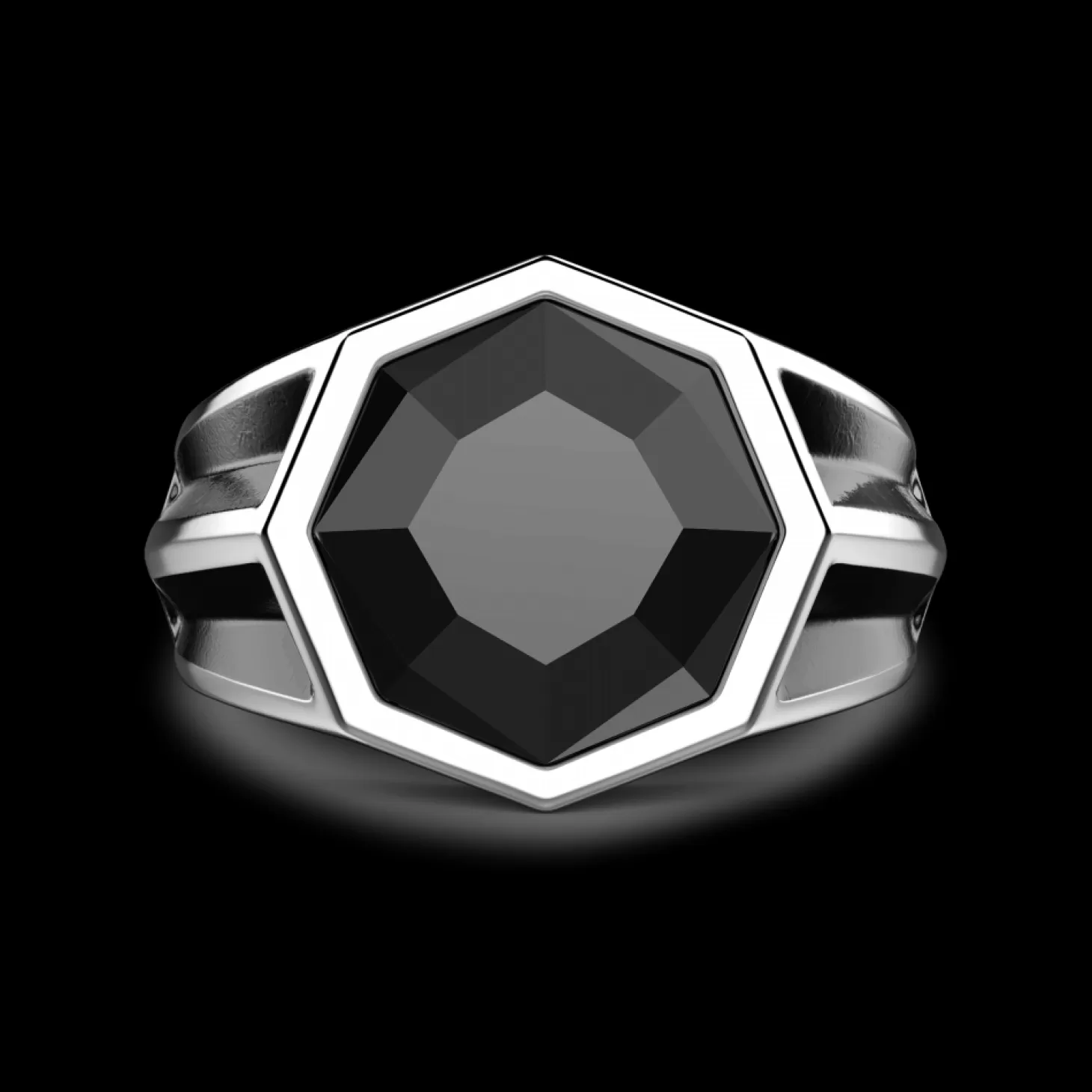 Zancan Gioielli Anello Chevalier Zancan In Argento Con Pietra Onice.> Anelli
