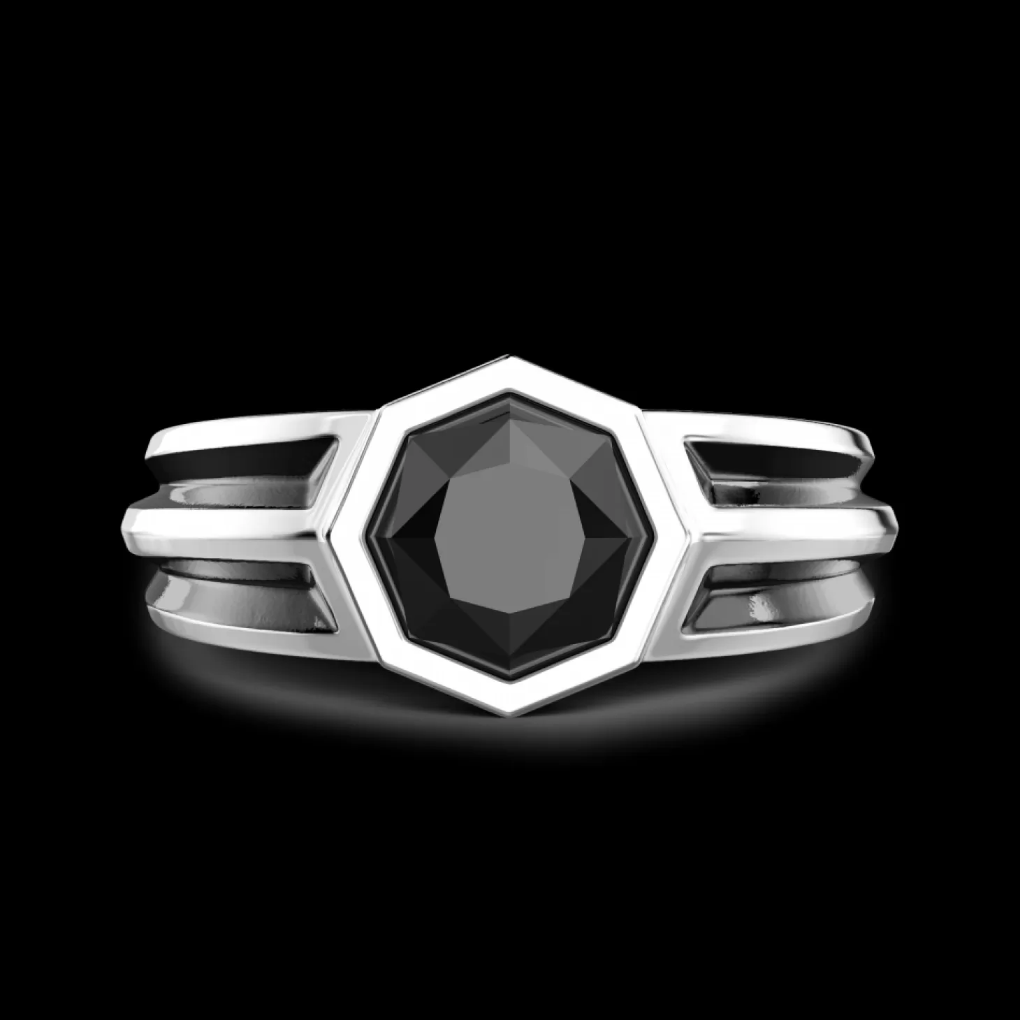 Zancan Gioielli Anello Chevalier Zancan In Argento Con Pietra Onice.> Anelli