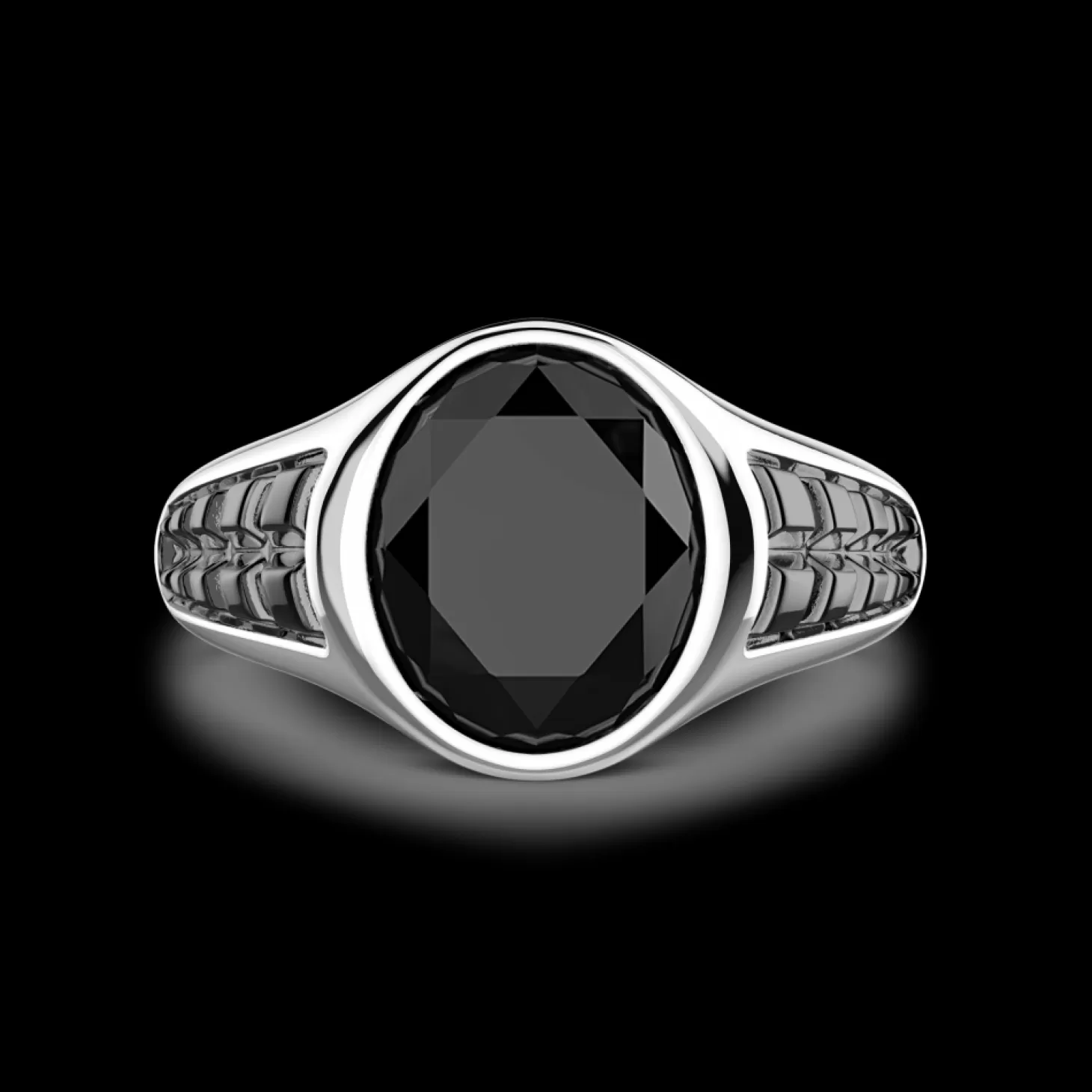 Zancan Gioielli Anello Chevalier Zancan In Argento Con Pietra Onice Ovale.> Anelli