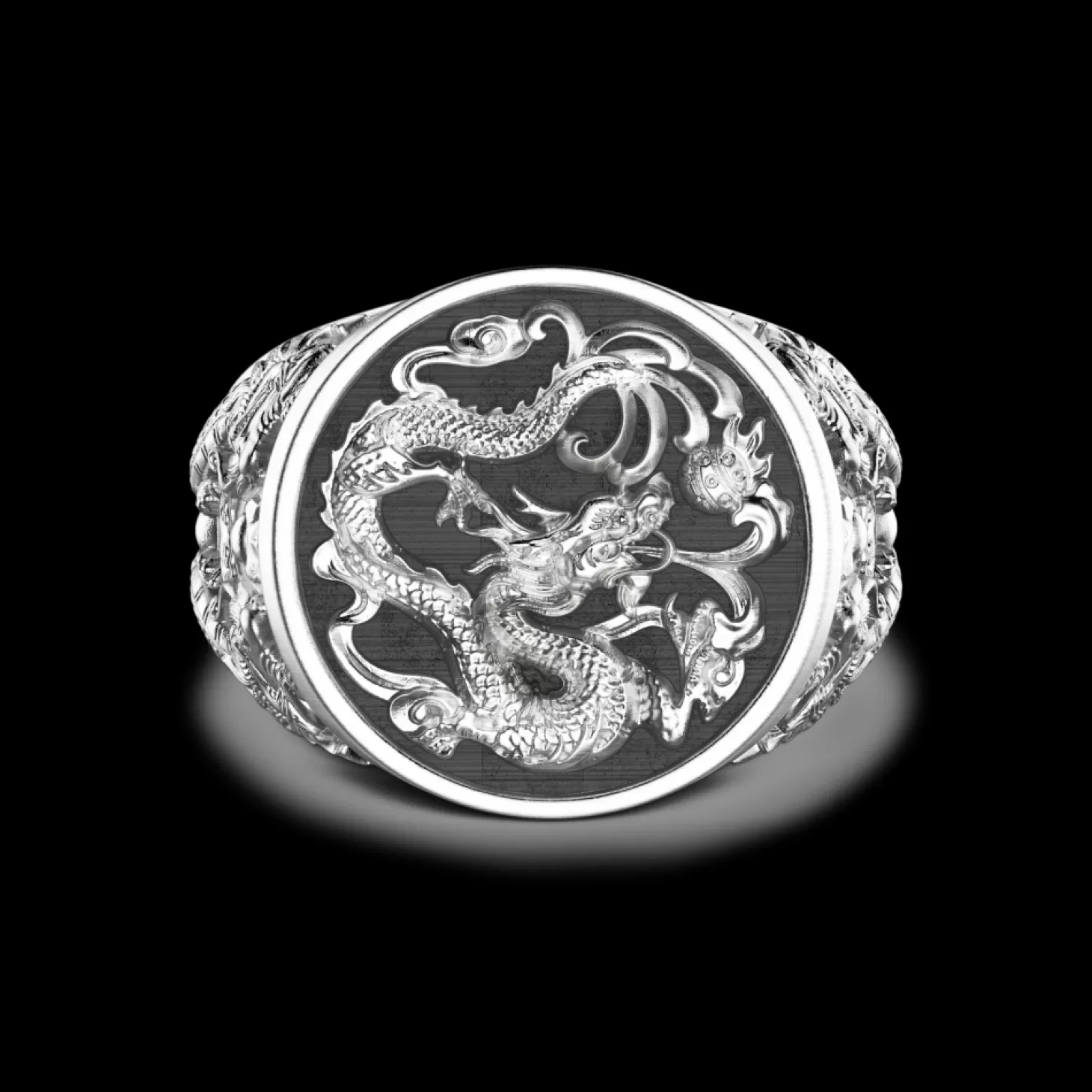 Zancan Gioielli Anello Chevralier Zancan In Argento Con Drago.> Anelli