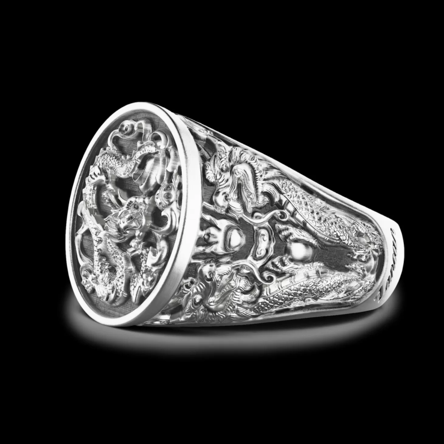 Zancan Gioielli Anello Chevralier Zancan In Argento Con Drago.> Anelli
