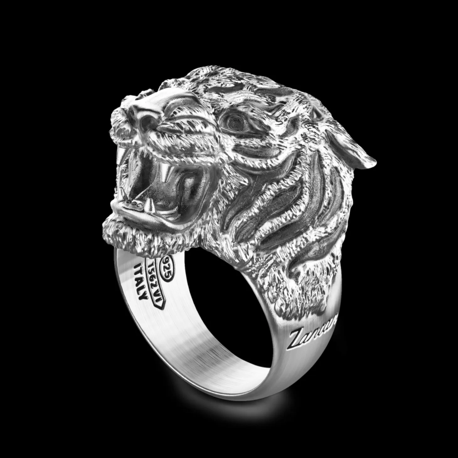 Zancan Gioielli Anello Zancan A Tigre In Argento.> Anelli