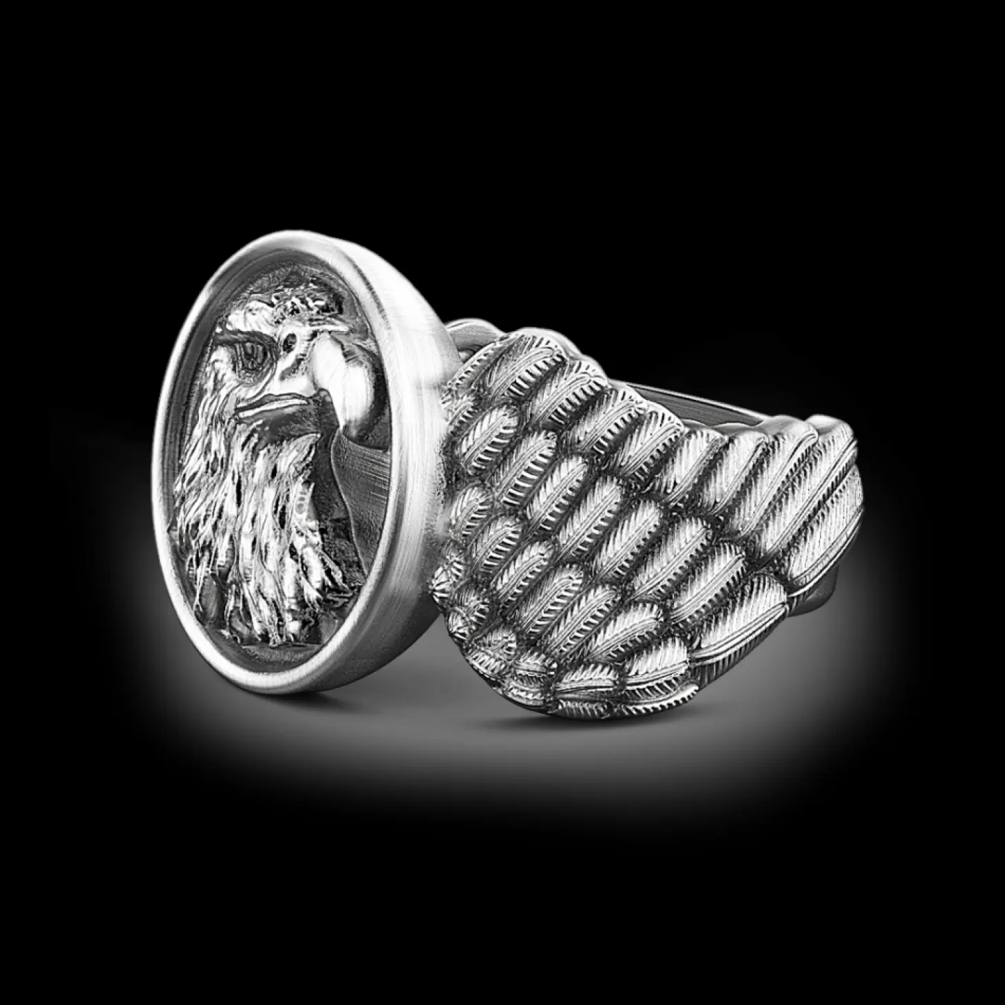 Zancan Gioielli Anello Zancan Aquila In Argento Con Finitura Vintage.> Anelli