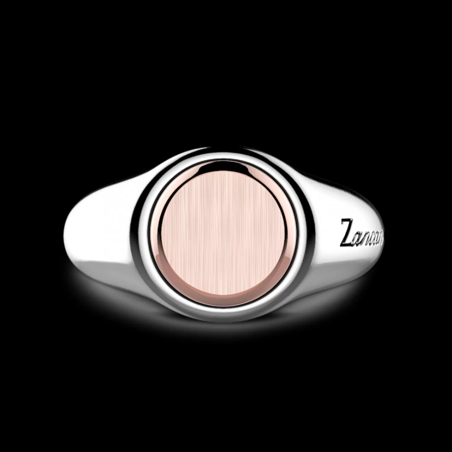 Zancan Gioielli Anello Zancan Circolare In Argento E Oro Rosa.> Anelli