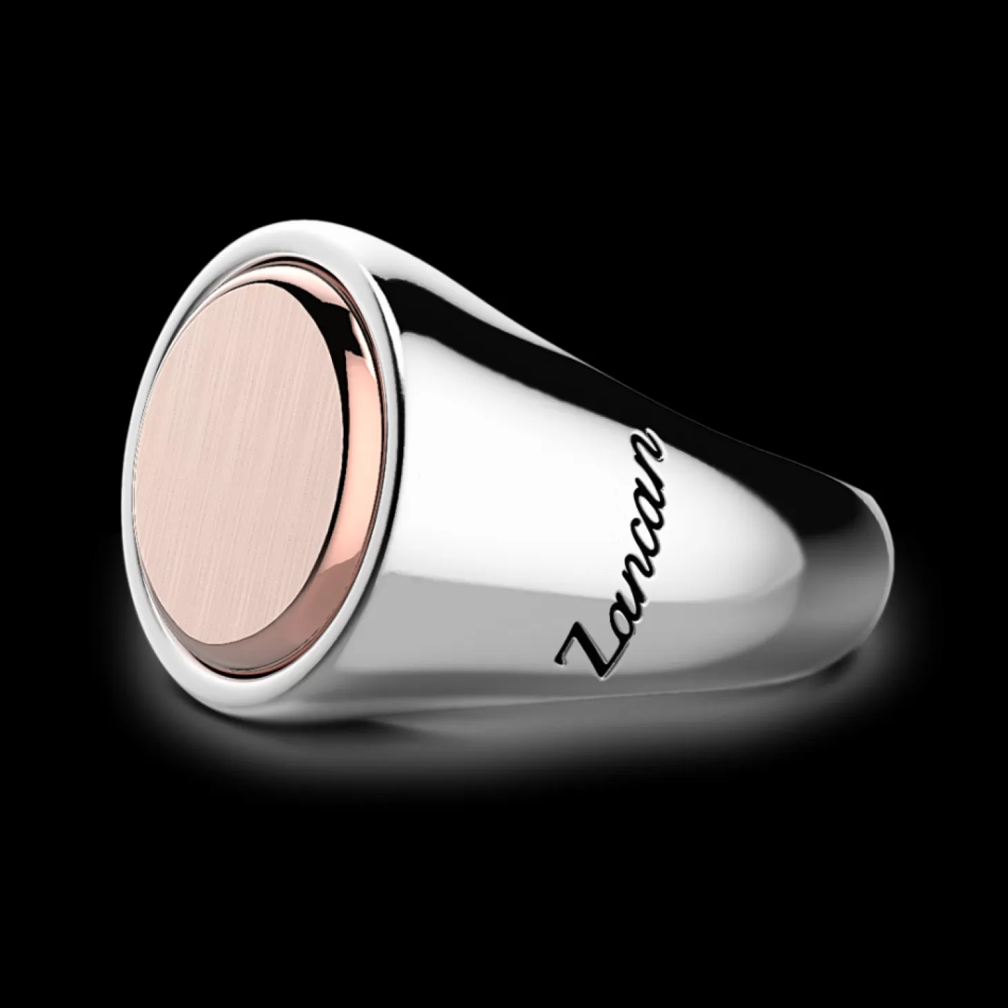 Zancan Gioielli Anello Zancan Circolare In Argento E Oro Rosa.> Anelli