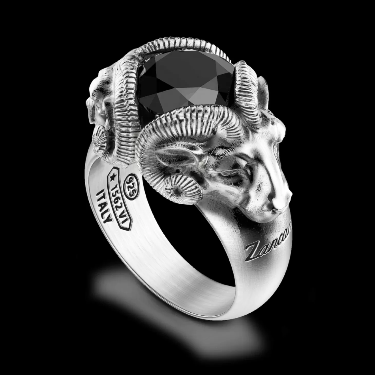 Zancan Gioielli Anello Zancan Con Arieti Ed Onice In Argento.> Anelli
