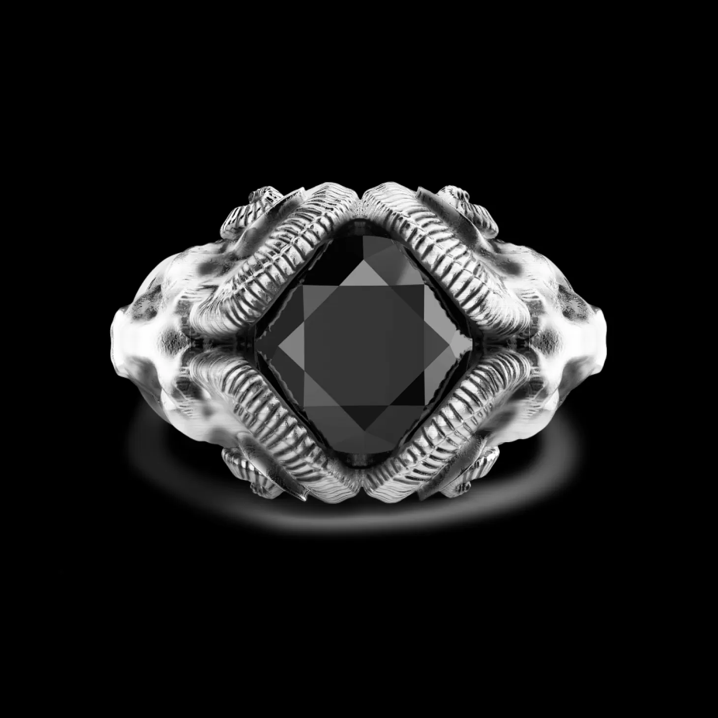 Zancan Gioielli Anello Zancan Con Arieti Ed Onice In Argento.> Anelli