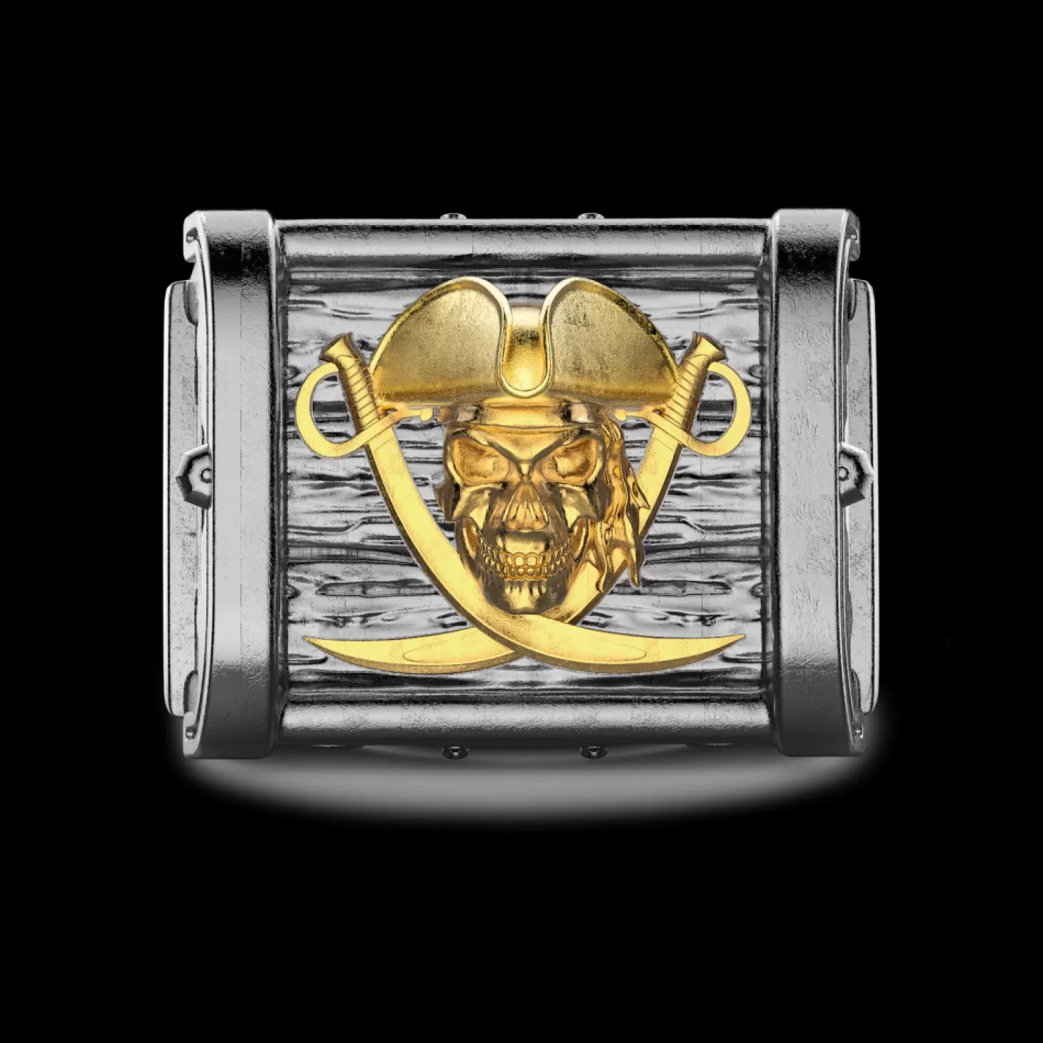 Zancan Gioielli Anello Zancan In Argento Brunito Con Pirata.> Anelli