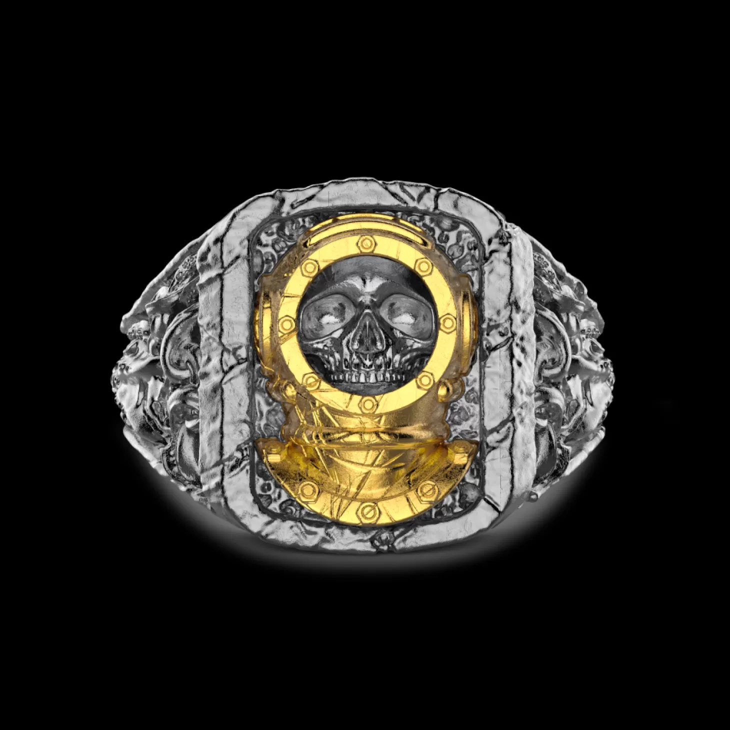 Zancan Gioielli Anello Zancan In Argento Brunito Con Sub.> Anelli
