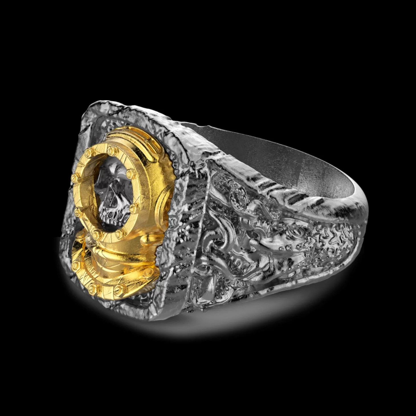 Zancan Gioielli Anello Zancan In Argento Brunito Con Sub.> Anelli
