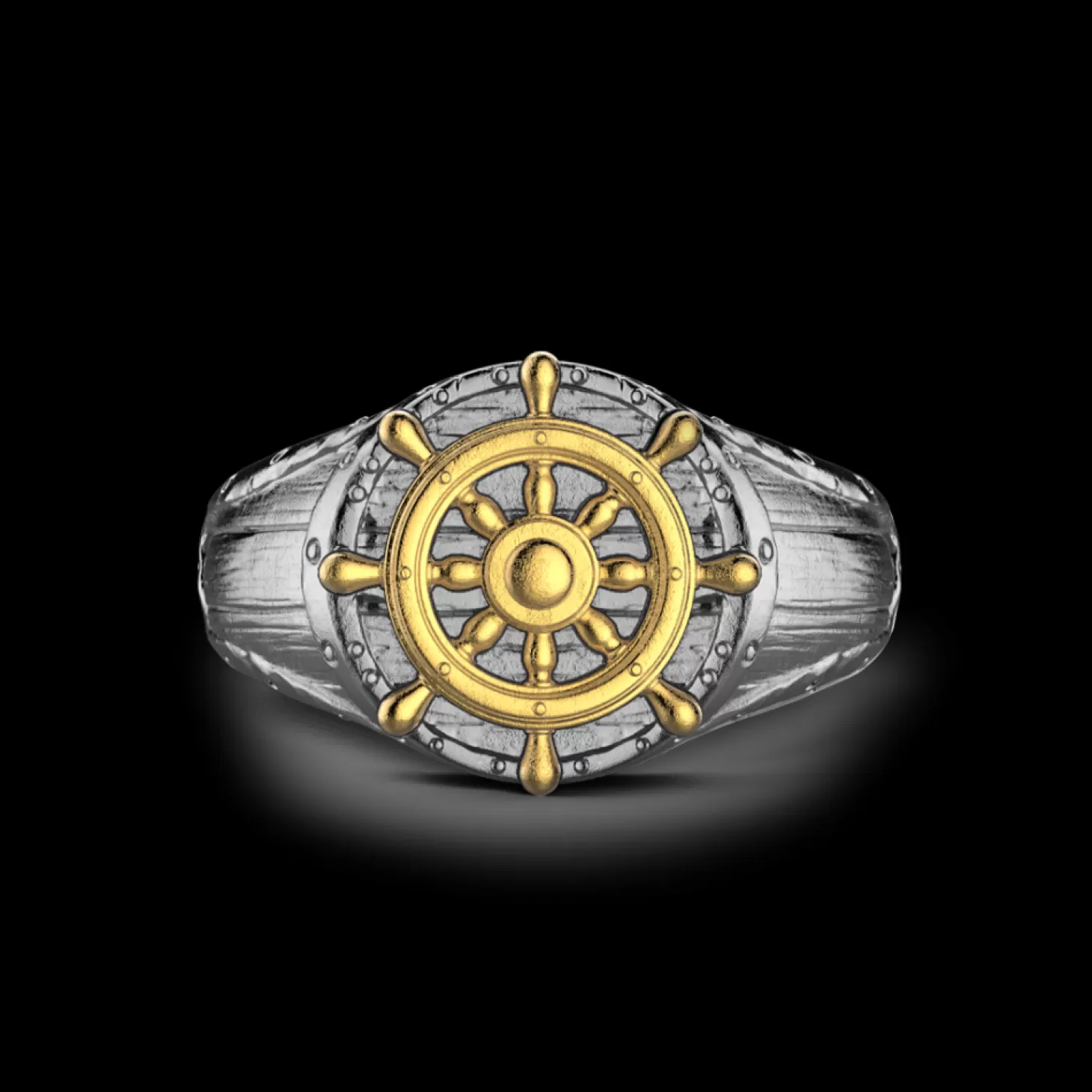 Zancan Gioielli Anello Zancan In Argento Brunito Con Timone.> Anelli
