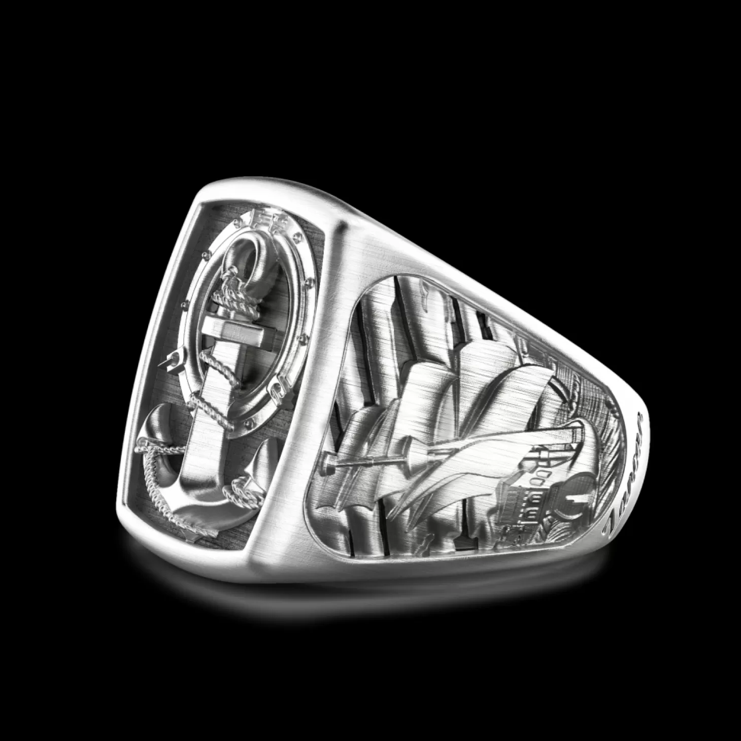 Zancan Gioielli Anello Zancan In Argento Con Ancora.> Anelli