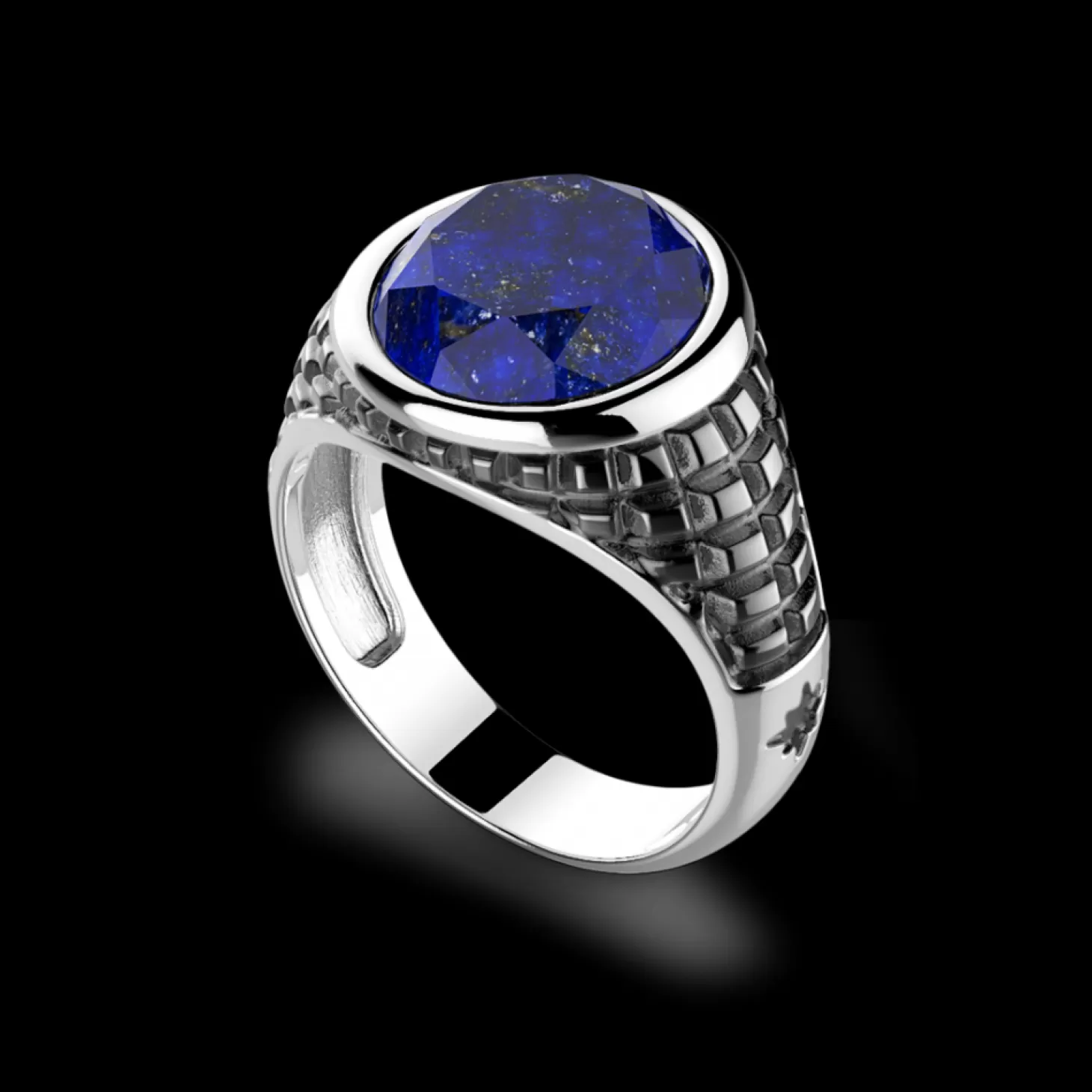 Zancan Gioielli Anello Zancan In Argento Con Pietra Blu.> Anelli