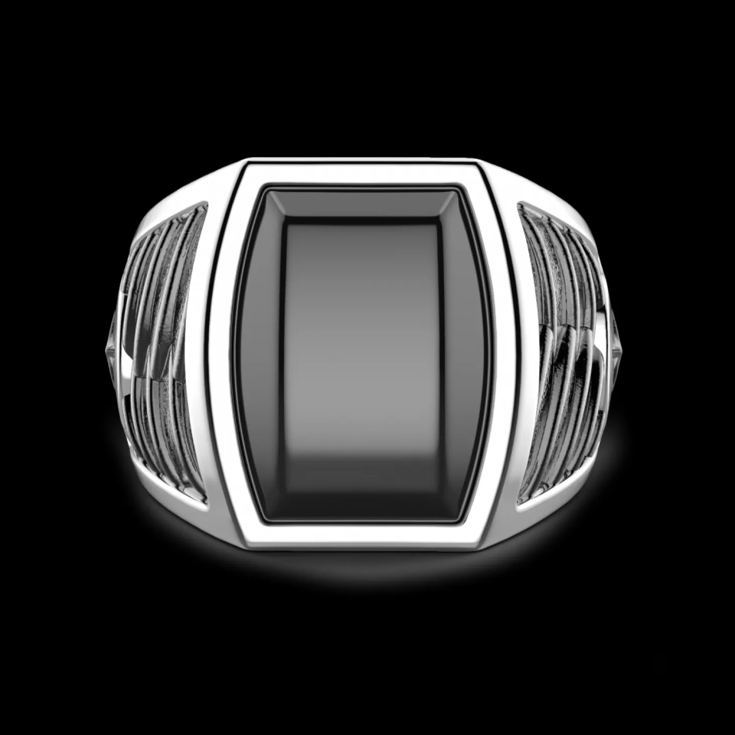 Zancan Gioielli Anello Zancan In Argento Con Pietra Onice.> Anelli