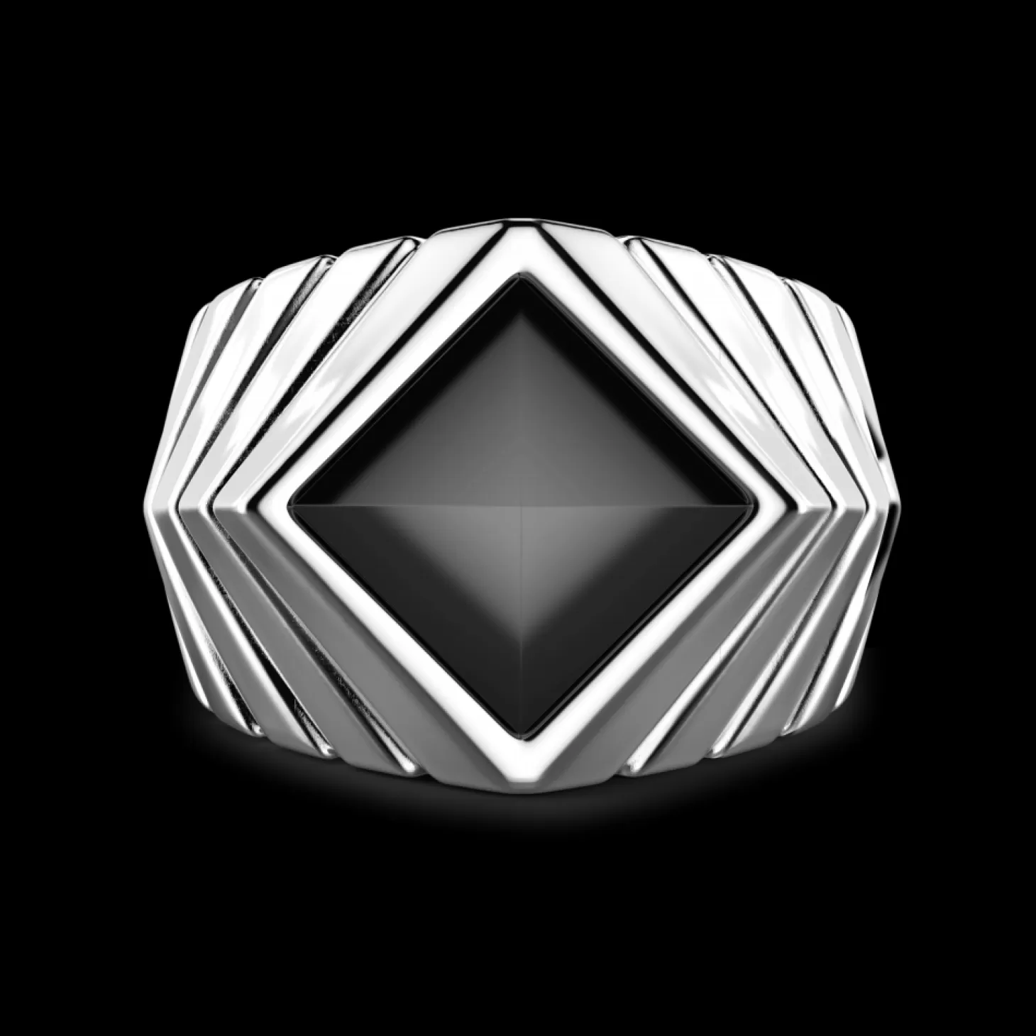 Zancan Gioielli Anello Zancan In Argento Con Pietra Onice.> Anelli