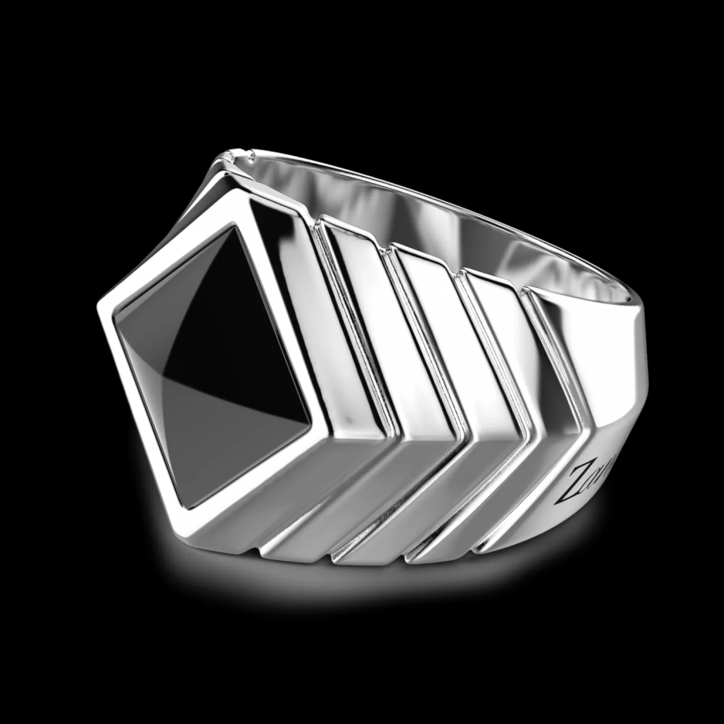 Zancan Gioielli Anello Zancan In Argento Con Pietra Onice.> Anelli