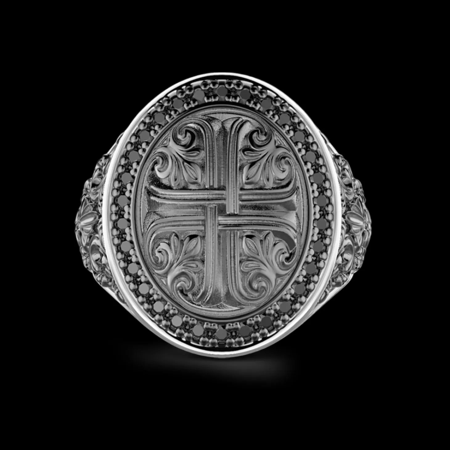 Zancan Gioielli Anello Zancan In Argento Con Pietre Nere.> Anelli