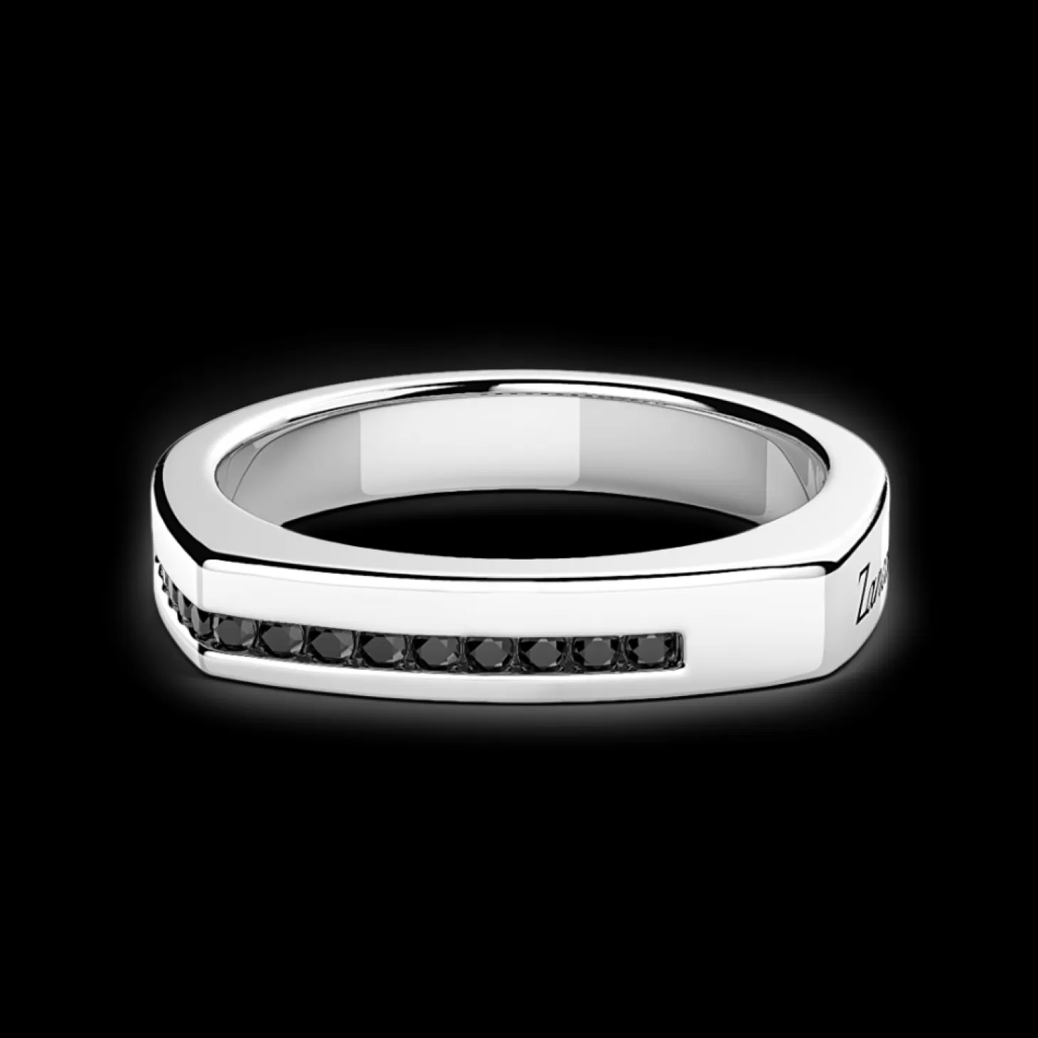 Zancan Gioielli Anello Zancan In Argento Con Pietre Nere.> Anelli