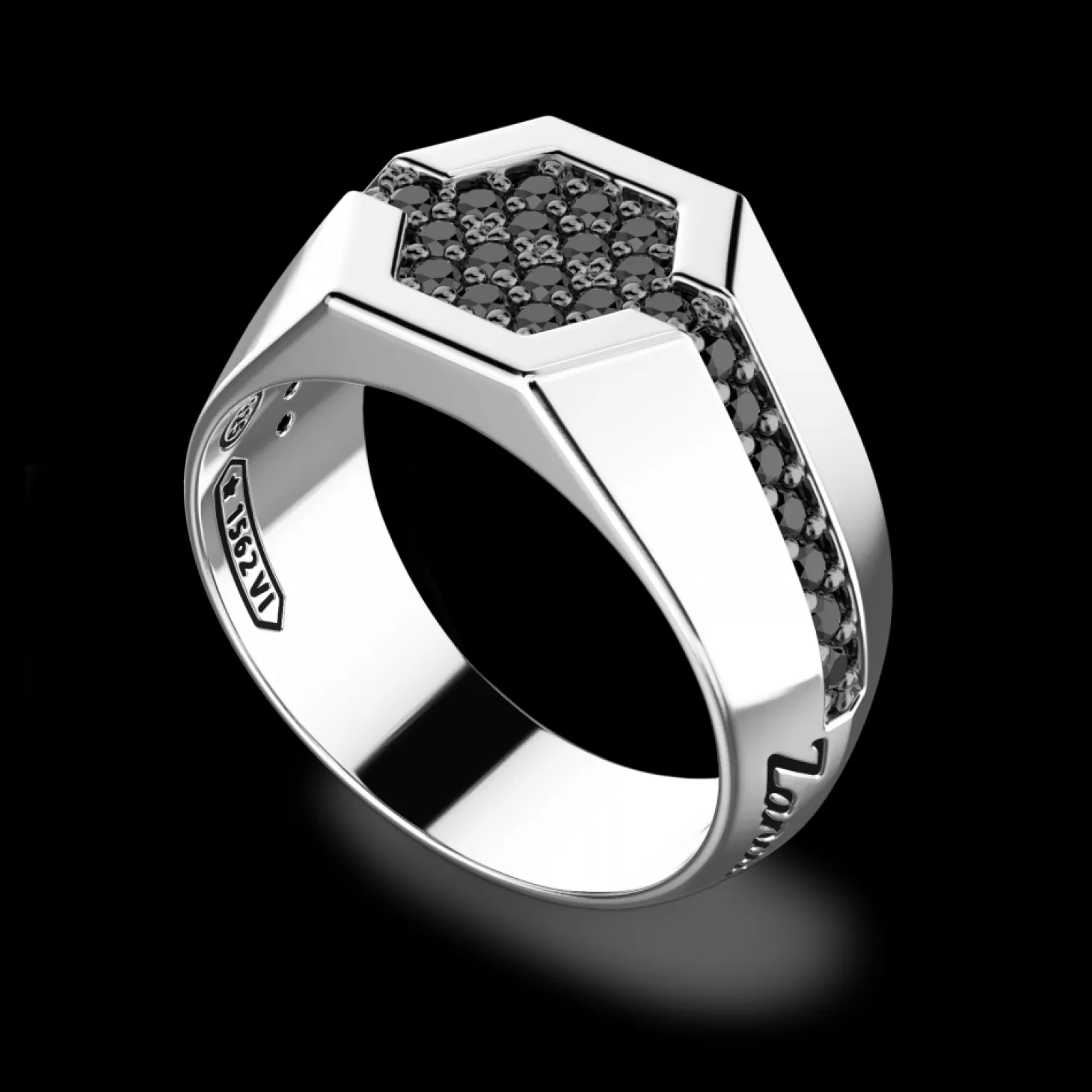 Zancan Gioielli Anello Zancan In Argento Con Pietre Nere.> Anelli