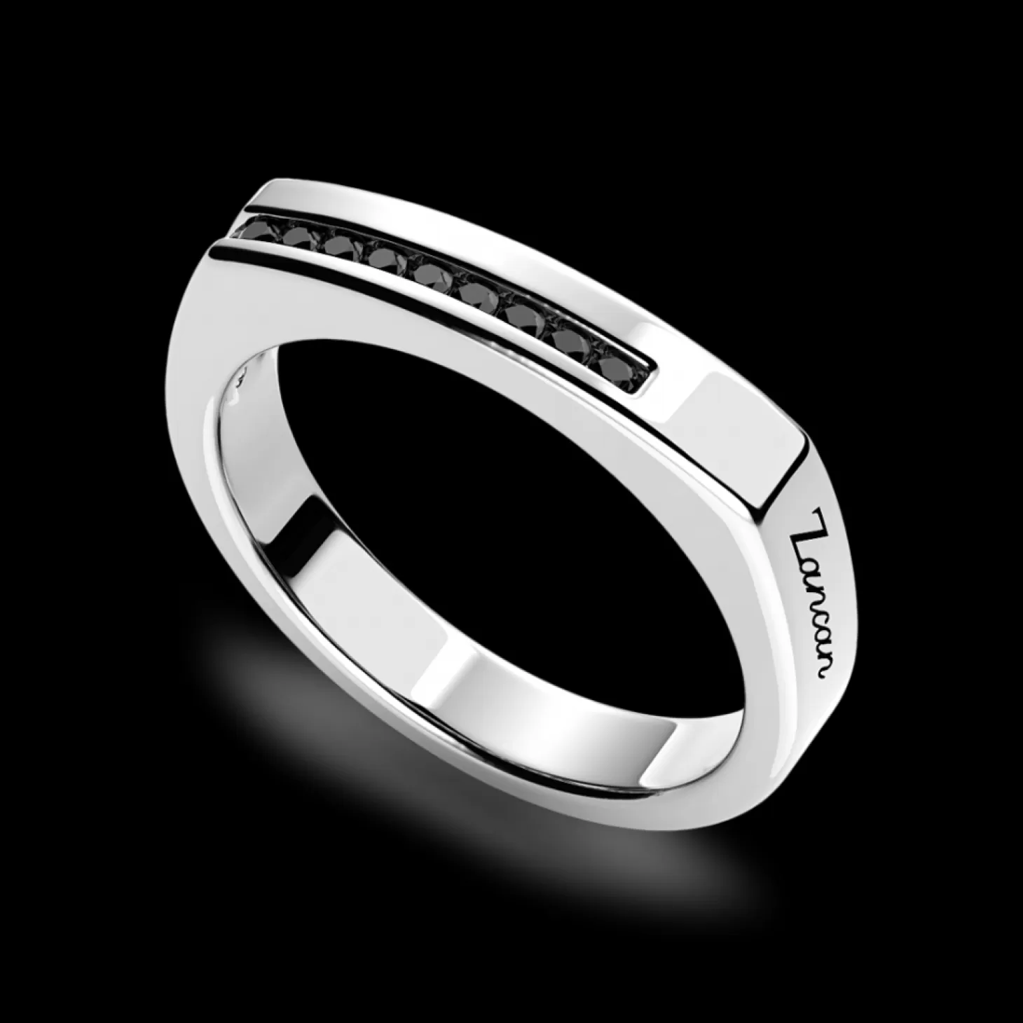Zancan Gioielli Anello Zancan In Argento Con Pietre Nere.> Anelli