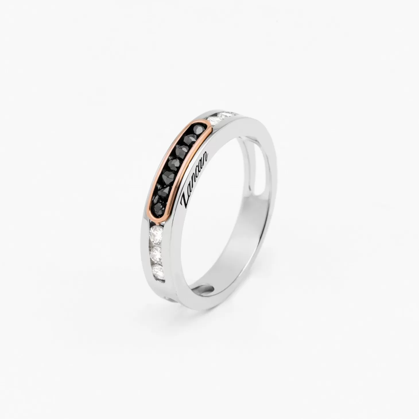 Zancan Gioielli Anello Zancan In Oro Bianco E Rosa Con Diamanti.> Anelli