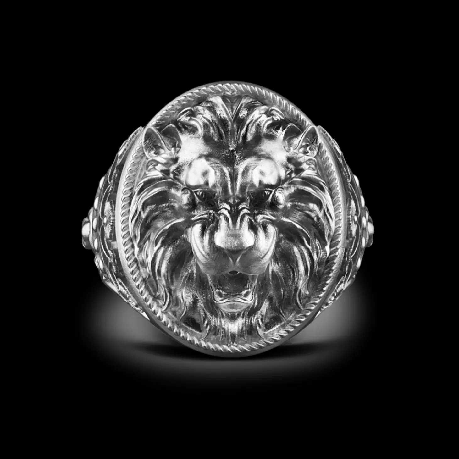 Zancan Gioielli Anello Zancan Leone In Argento Con Finitura Vintage.> Anelli