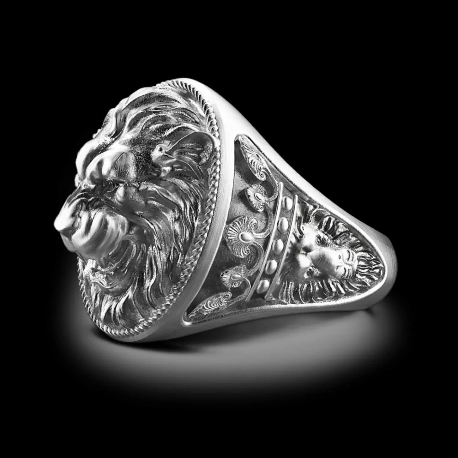 Zancan Gioielli Anello Zancan Leone In Argento Con Finitura Vintage.> Anelli