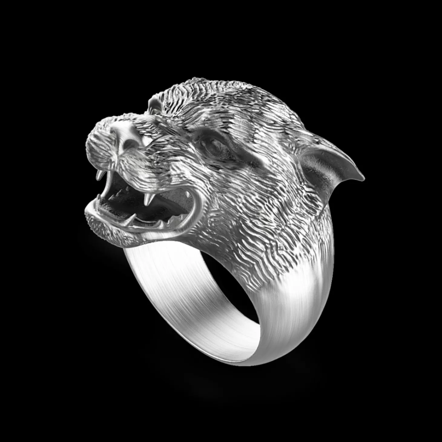 Zancan Gioielli Anello Zancan Pantera In Argento Con Finitura Vintage.> Anelli