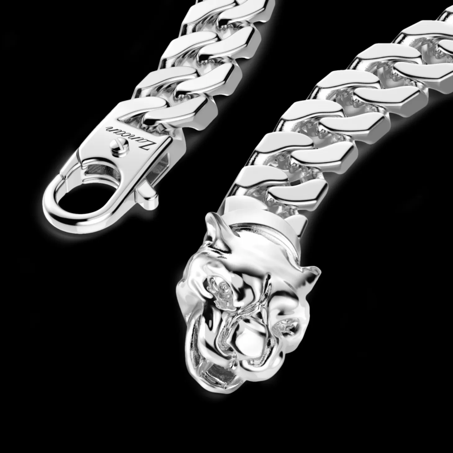 Zancan Gioielli Bracciale A Grumetta Zancan In Argento Con Chiusura A Testa Di Pantera.> Bracciali