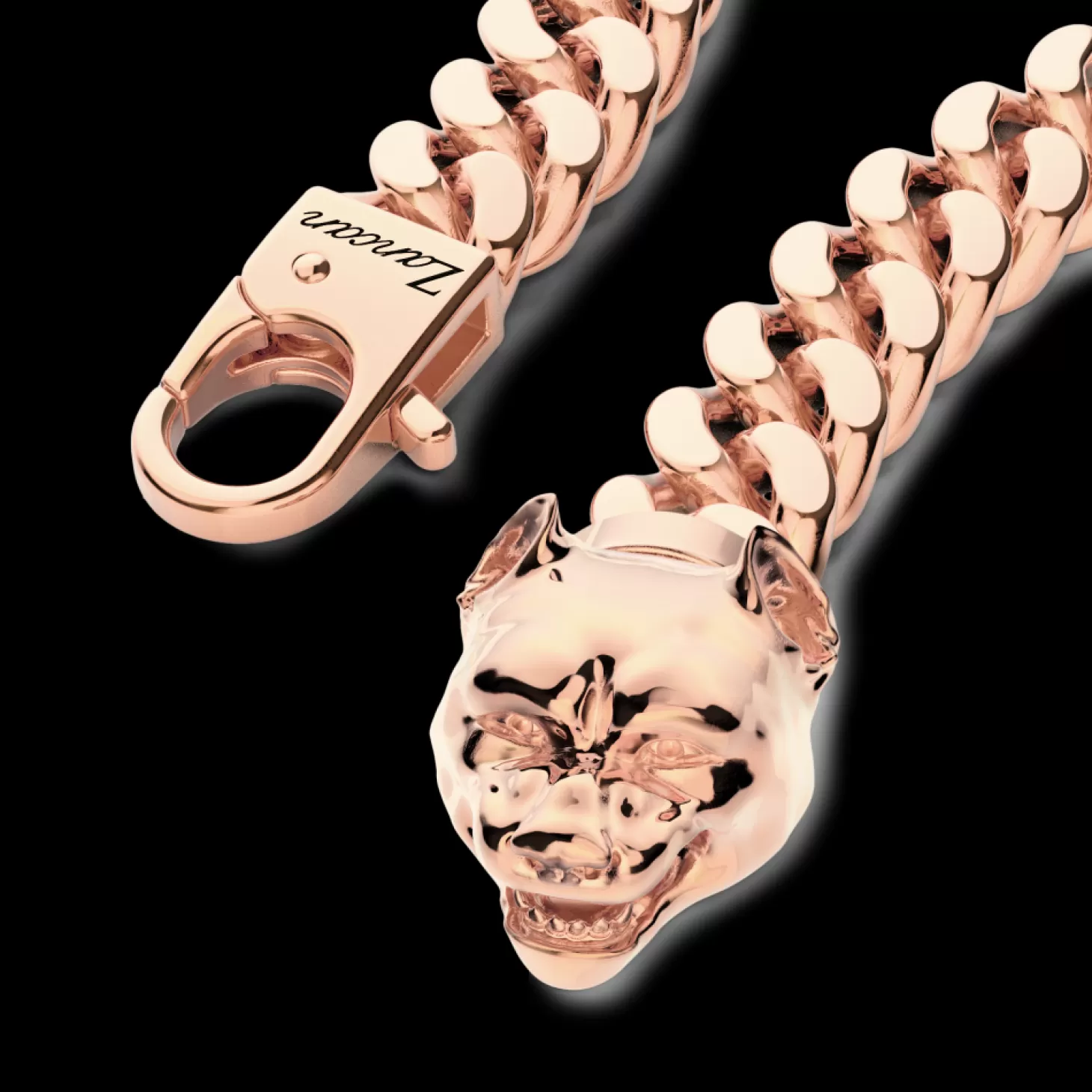 Zancan Gioielli Bracciale A Grumetta Zancan In Argento Con Chiusura A Testa Di Pitbull.> Bracciali