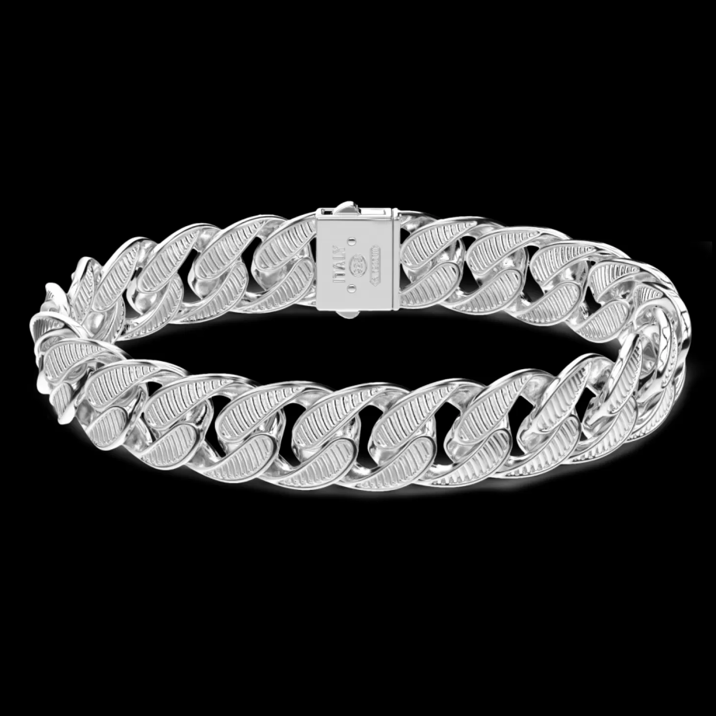 Zancan Gioielli Bracciale A Grumetta Zancan In Argento Con Finitura Striata.> Bracciali