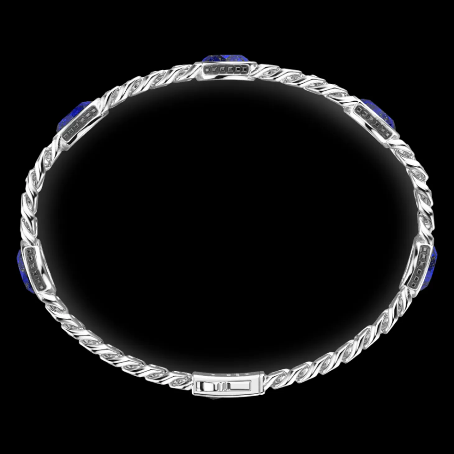 Zancan Gioielli Bracciale A Grumetta Zancan In Argento Con Pietre Blu.> Bracciali