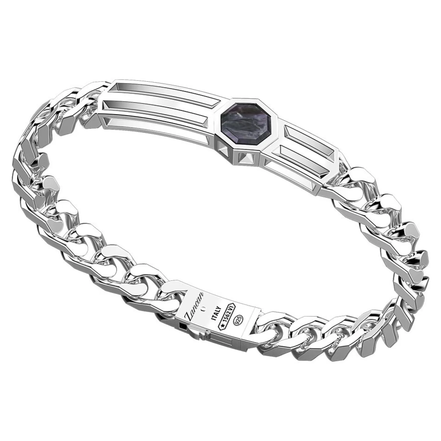 Zancan Gioielli Bracciale A Grumetta Zancan In Argento Con Targa E Madreperla.> Bracciali