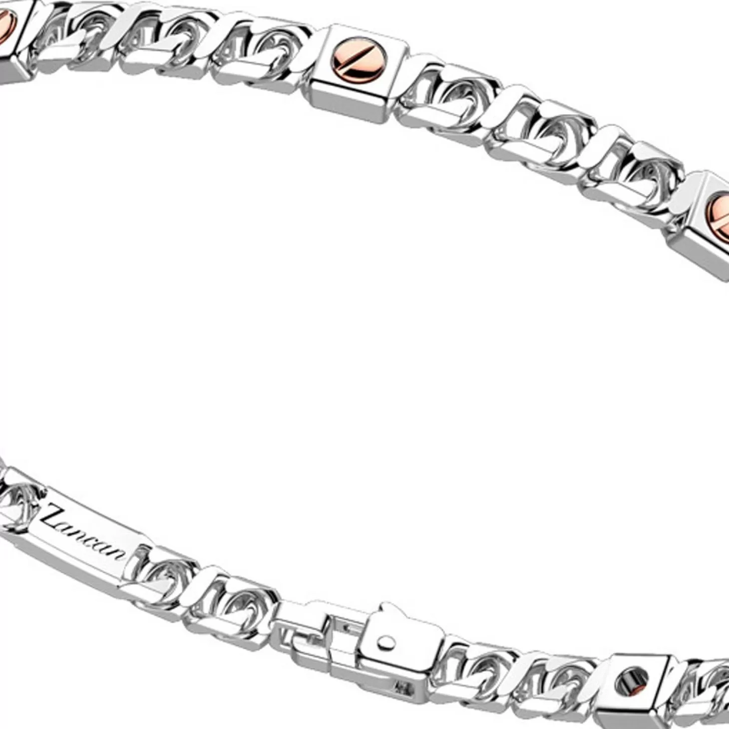 Zancan Gioielli Bracciale A Grumetta Zancan In Argento Con Viti In Oro Rosa.> Bracciali