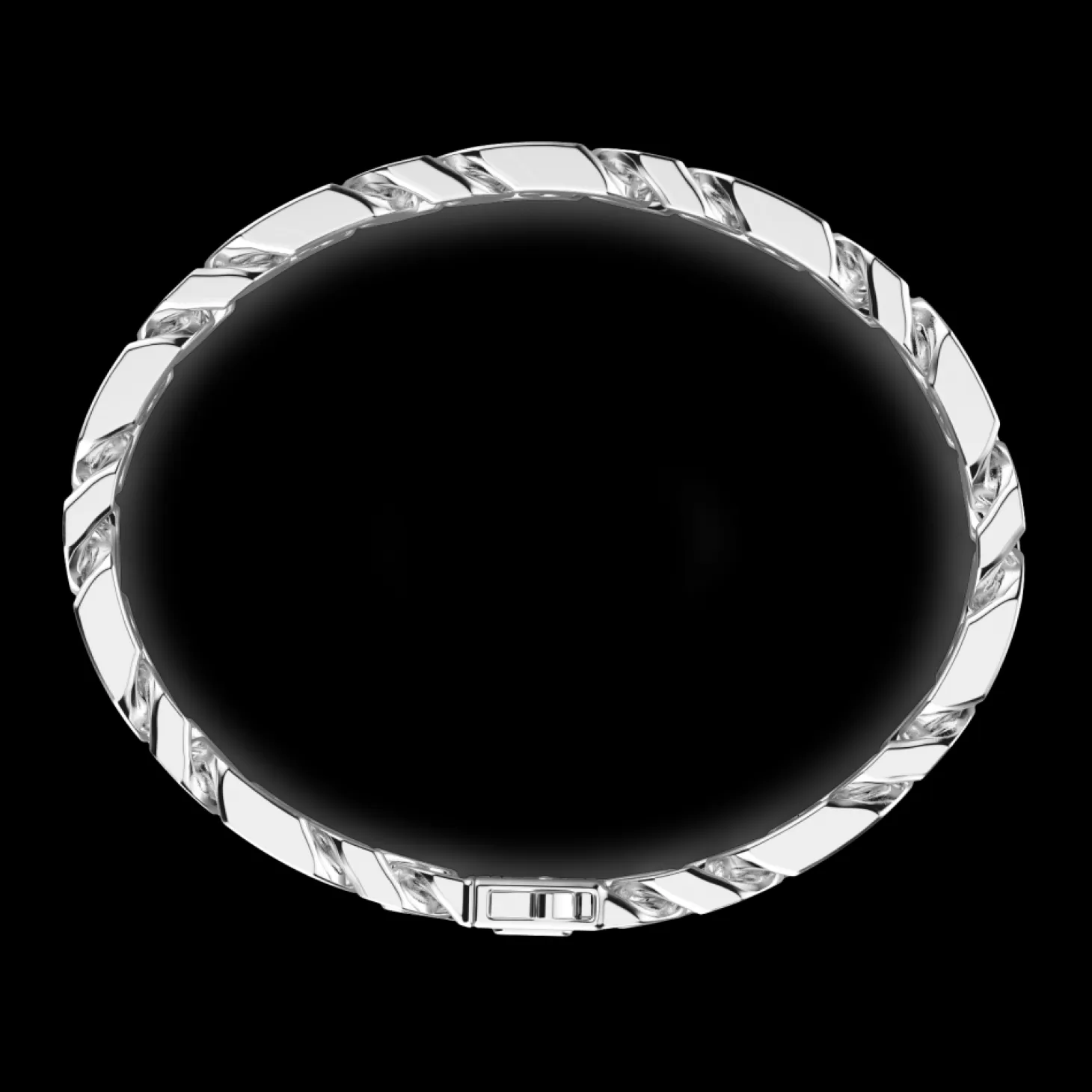Zancan Gioielli Bracciale A Grumette Zanca In Argento Con Pietre Nere.> Bracciali