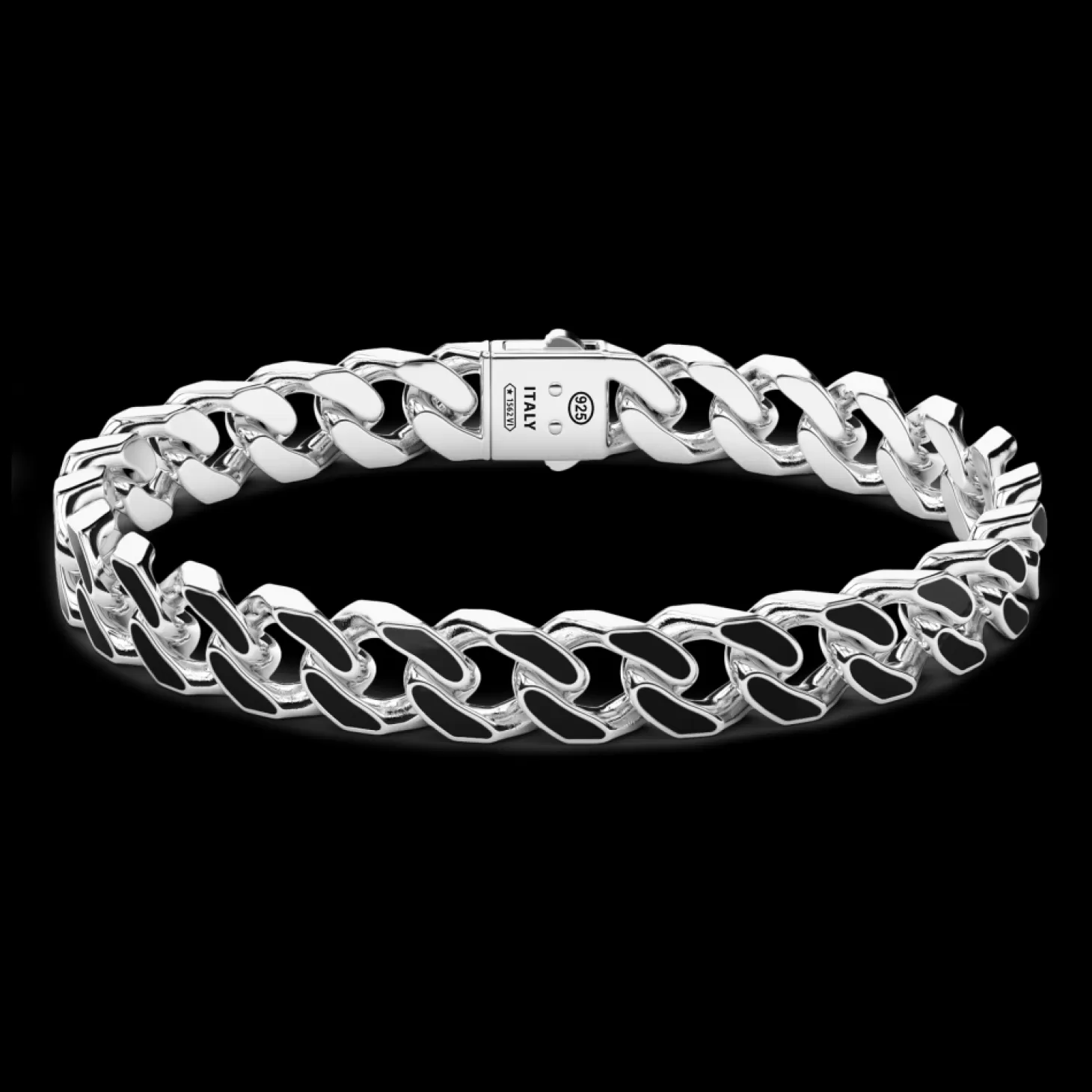 Zancan Gioielli Bracciale A Grumette Zanca In Argento Con Smalto Nero.> Bracciali