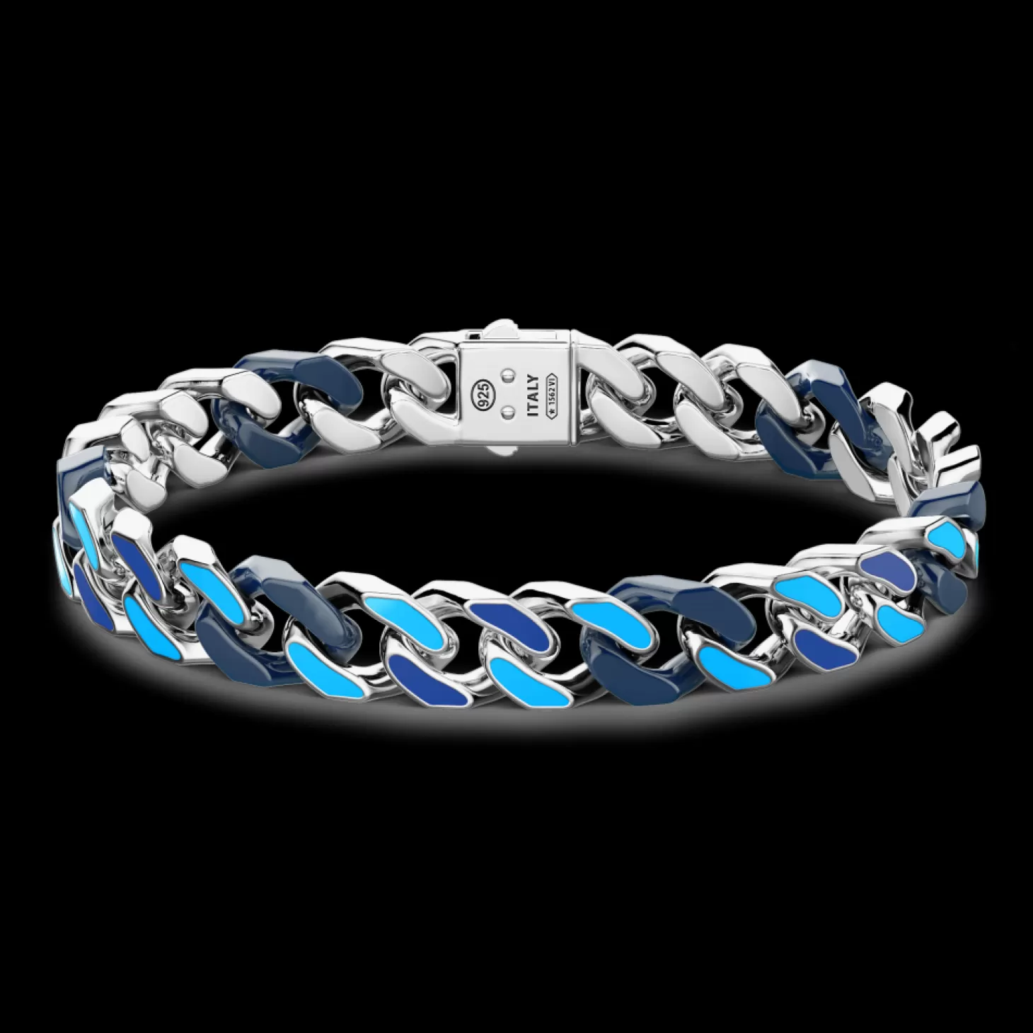 Zancan Gioielli Bracciale A Grumette Zanca In Argento E Ceramica Con Maglie Smaltate.> Bracciali