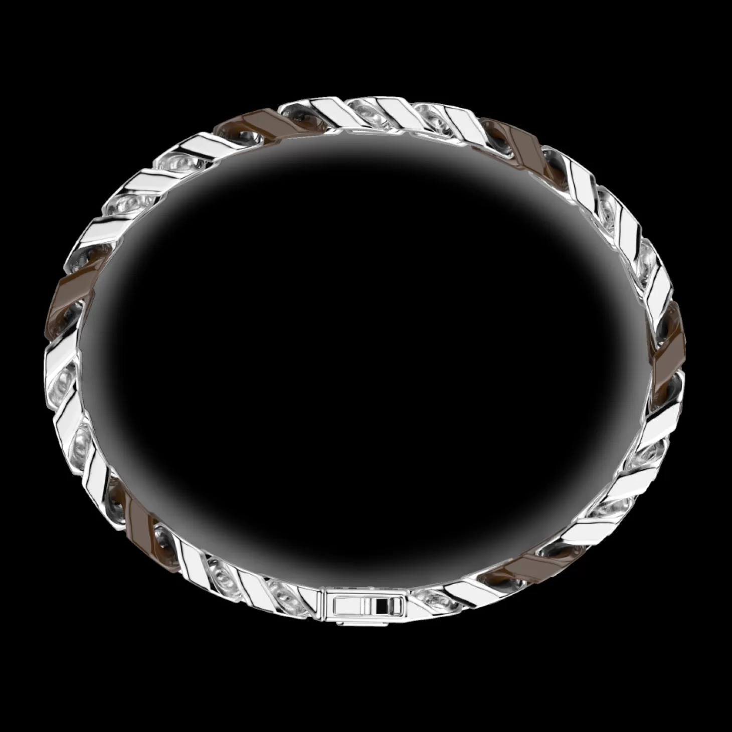 Zancan Gioielli Bracciale A Grumette Zanca In Argento E Ceramica Con Maglie Smaltate.> Bracciali