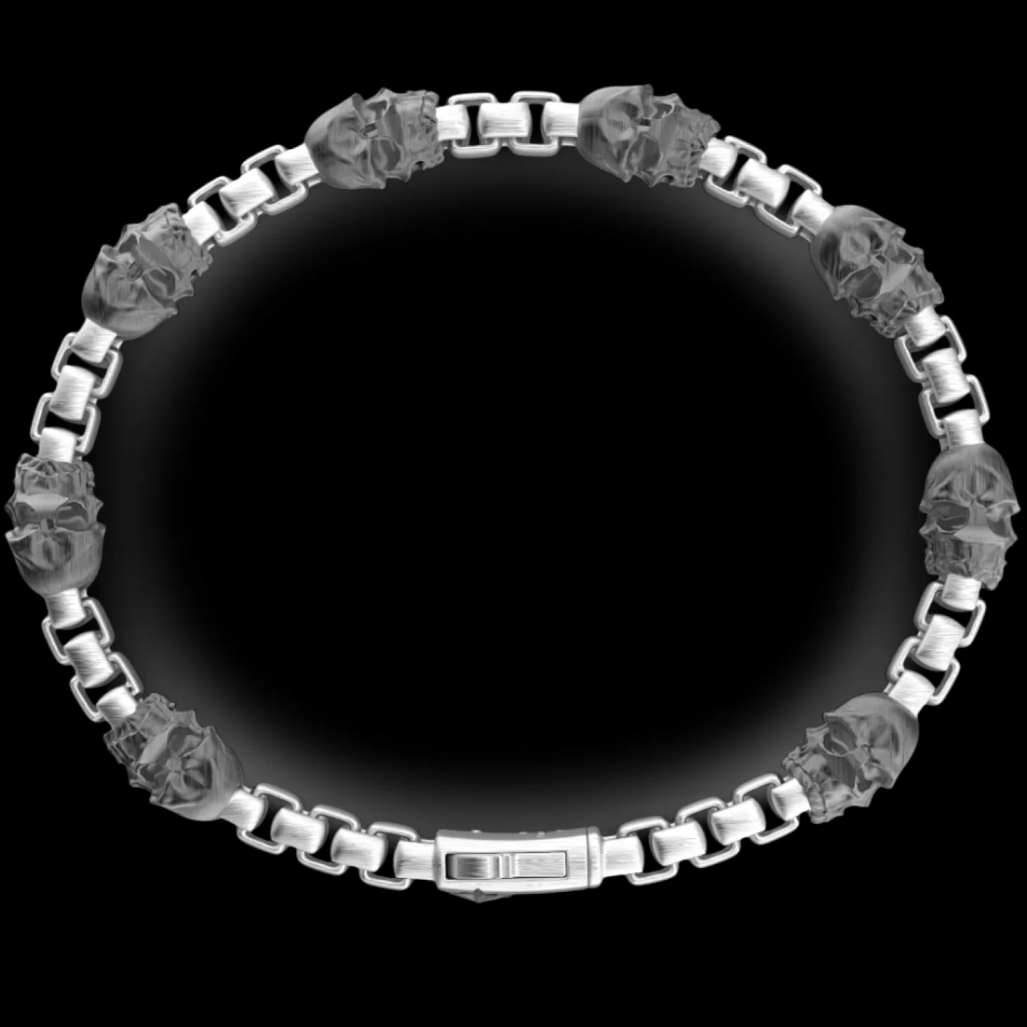 Zancan Gioielli Bracciale A Maglia Zancan In Argento Con Teschi.> Bracciali