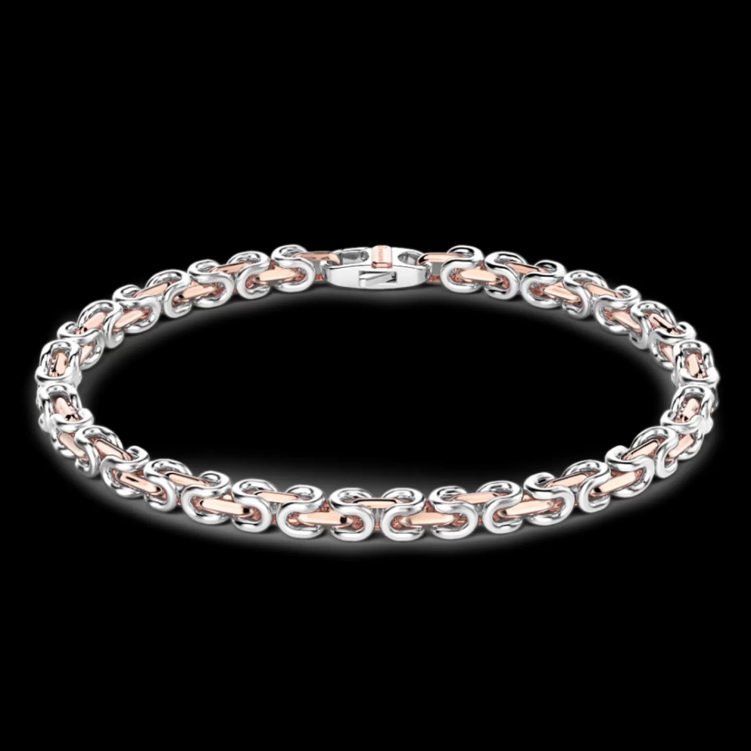 Zancan Gioielli Bracciale Da Uomo Zancan Catena In Argento E Oro 18K.> Bracciali