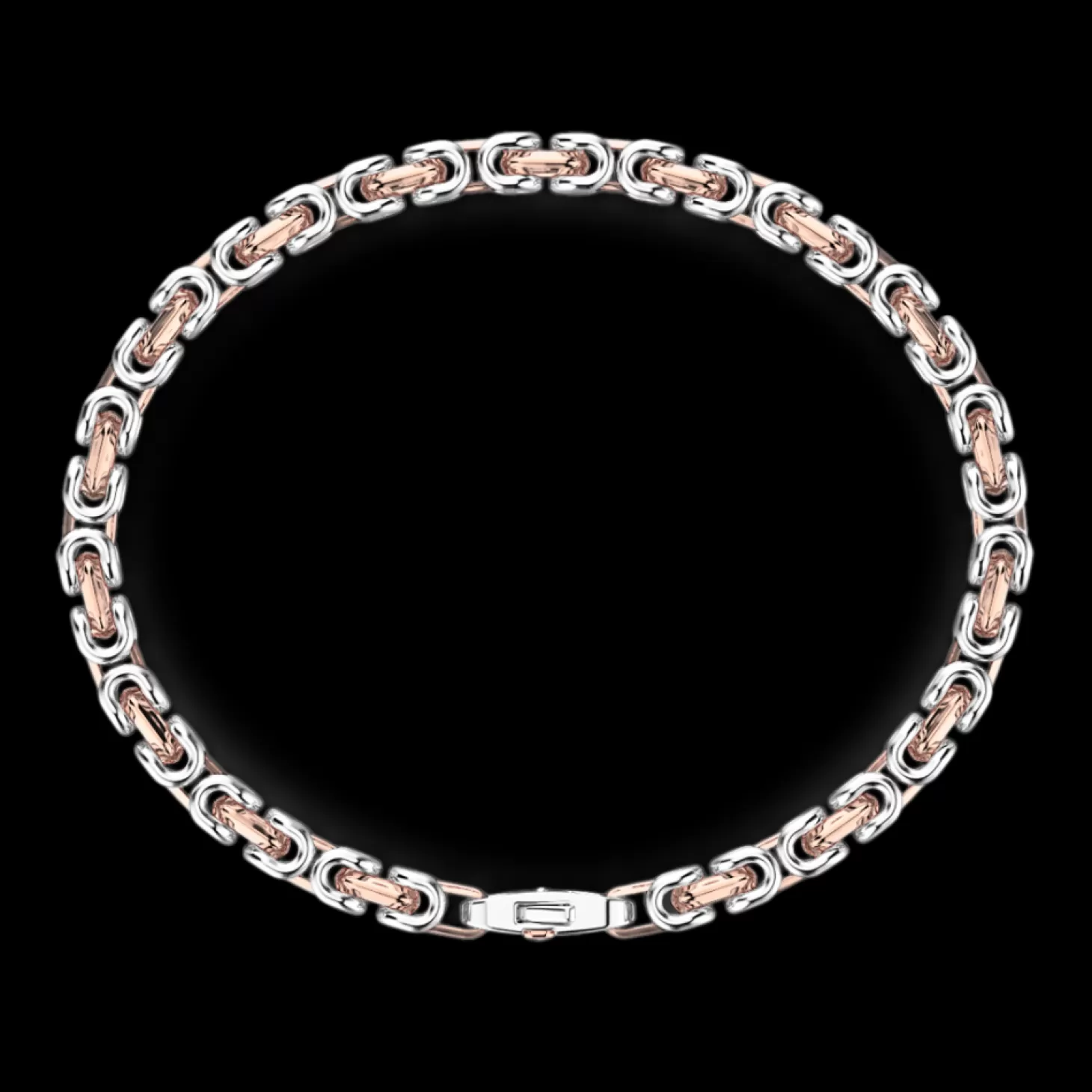Zancan Gioielli Bracciale Da Uomo Zancan Catena In Argento E Oro 18K.> Bracciali