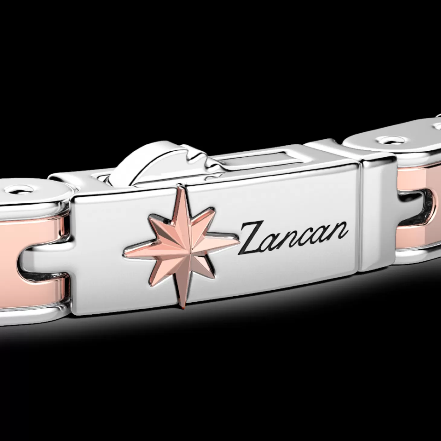 Zancan Gioielli Bracciale Da Uomo Zancan In Argento E Oro Rosa.> Bracciali